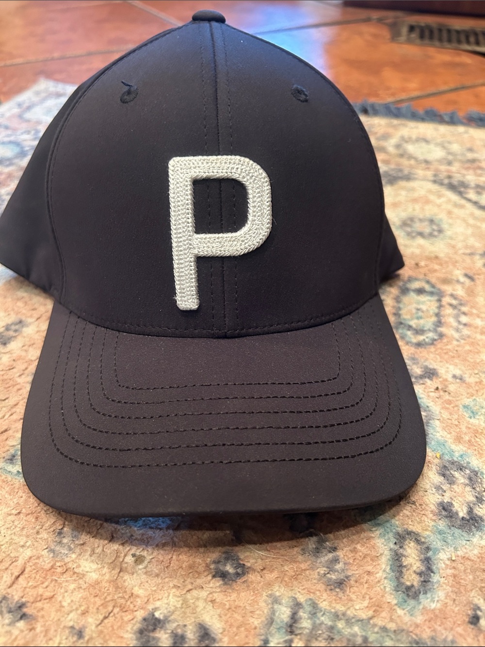 Puma Heritage P Golf Cap - Black - Picture 2 of 11